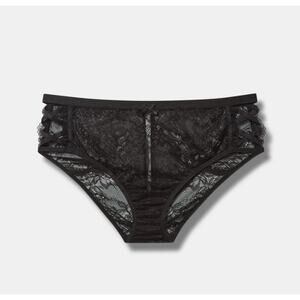 Torrid Women's Plus Size Black Deep Slit Back Hipster Panty Size 5X 5 New